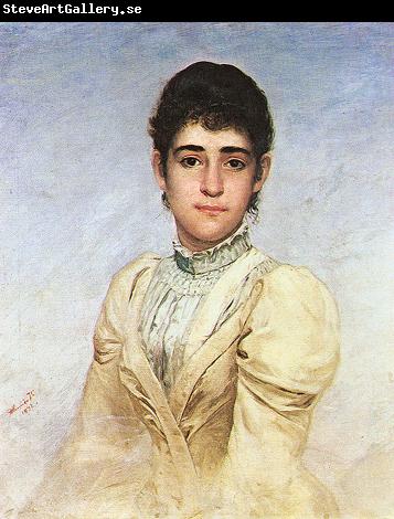 Almeida Junior Portrait of Joana Liberal da Cunha